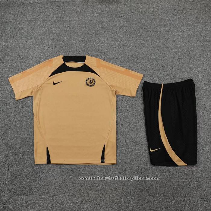 Chandal del Chelsea Manga Corta 2022-2023 Oro - Pantalon Corto